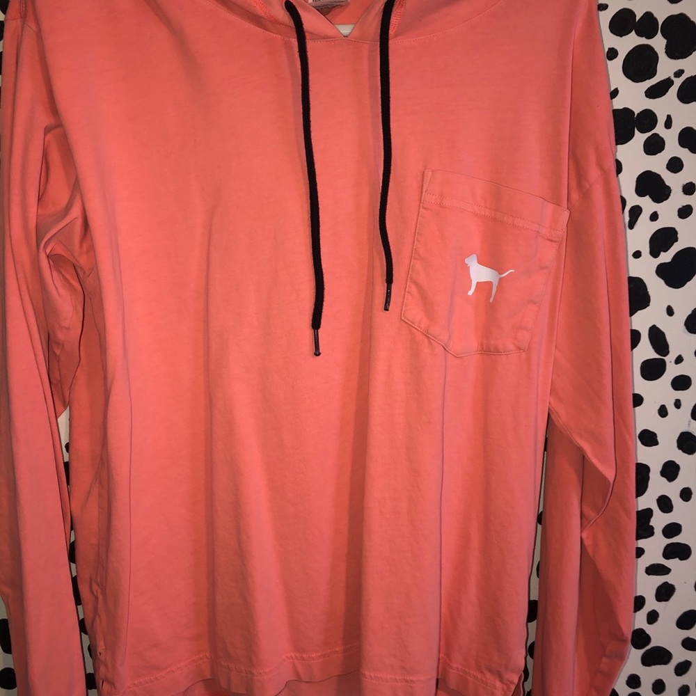 Victoria’s Secret pink orange sweatshirt